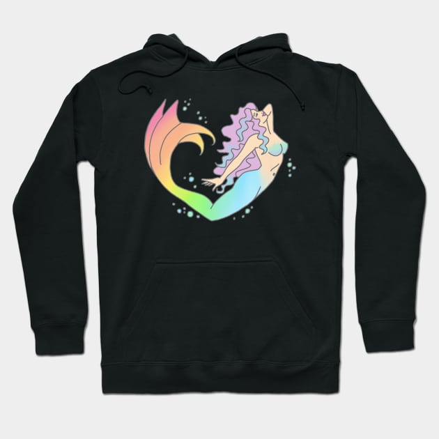 Mermaid rainbow feminist girly ariel tumblr ocean dolphin print Hoodie by bigkidult